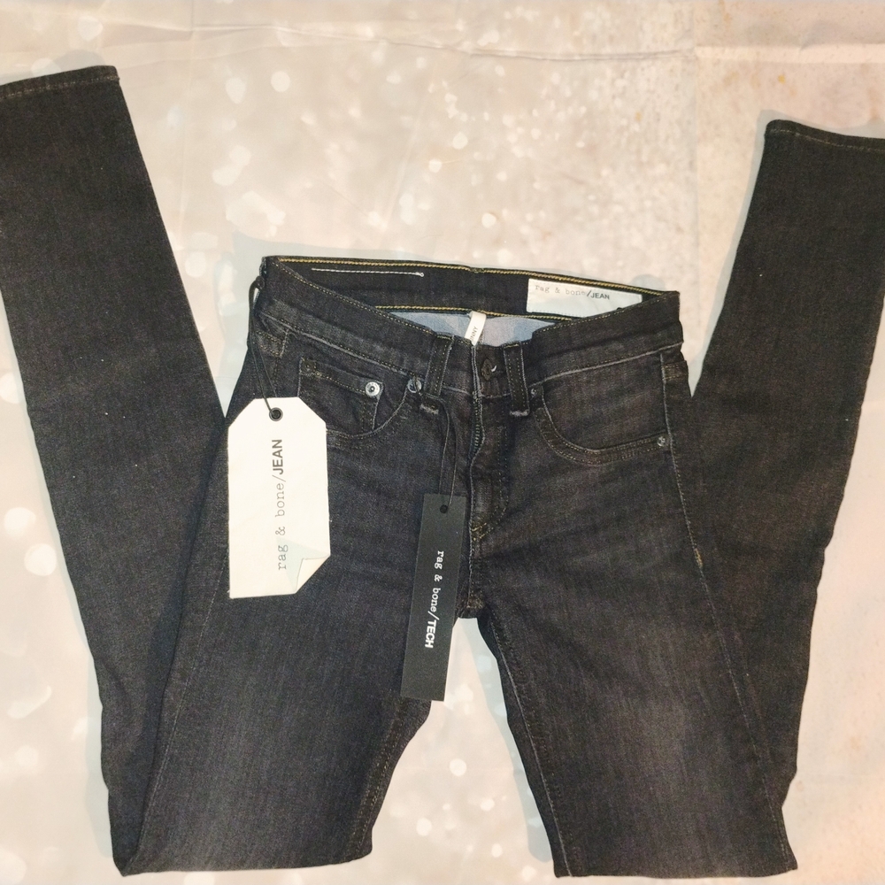 Rag & Bone Women's Charcoal Skinny Jeans